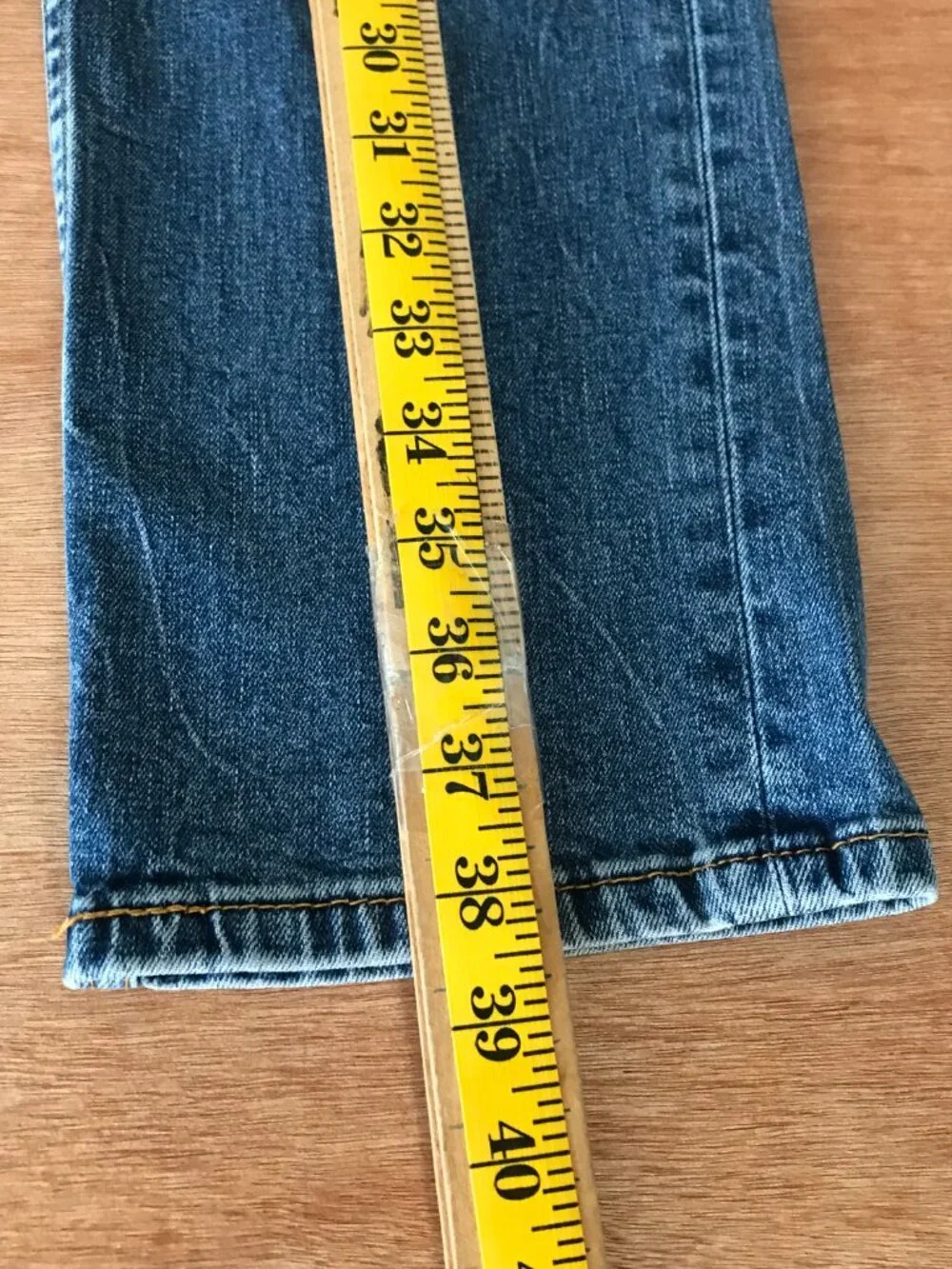 Levi's 514 Straight Jeans Men 28x29 Blue Low Rise Medium Wash Stretch Outdoor